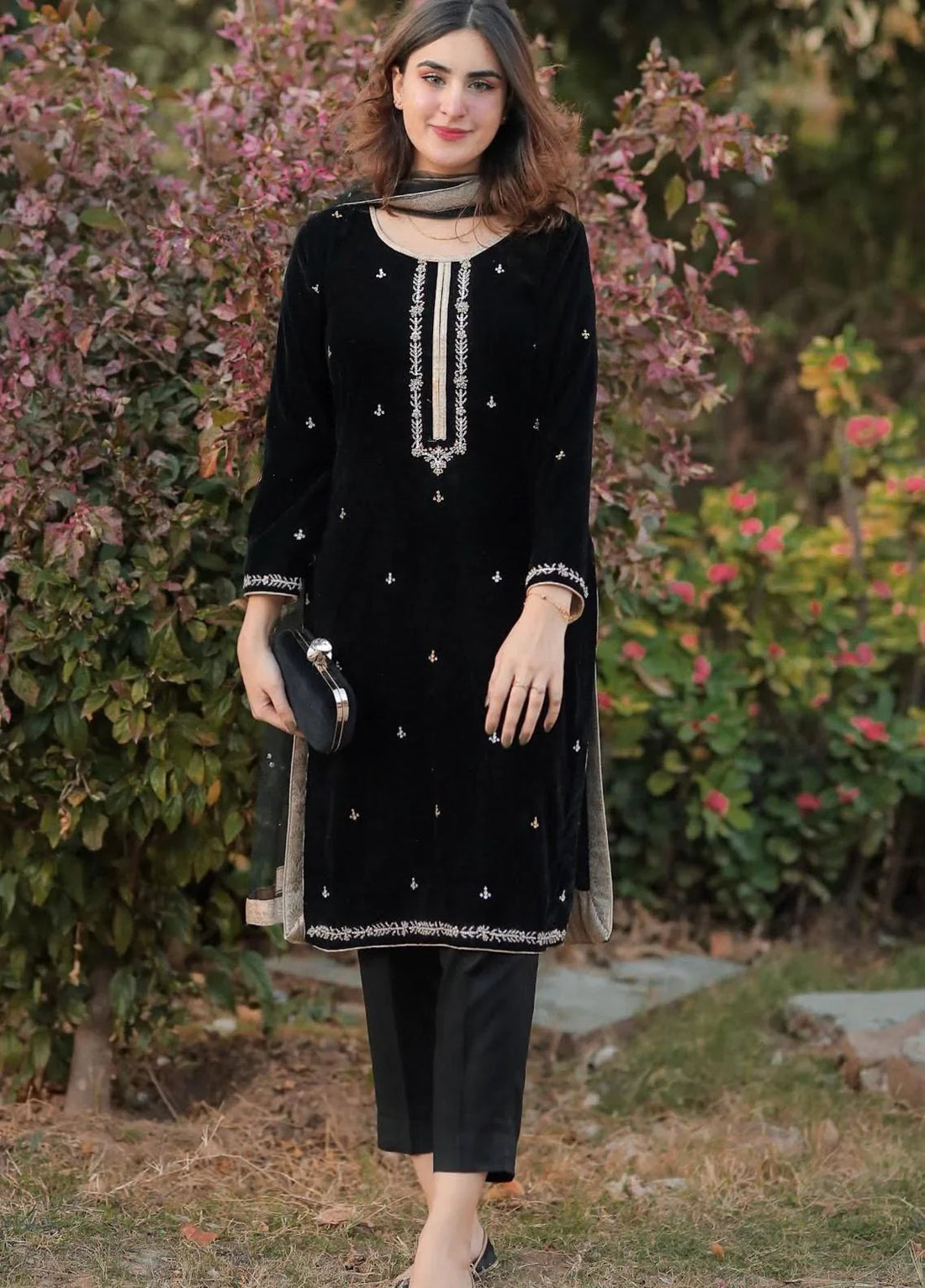 CF-50010 VELVAT LUXURY WINTERS  DRESS ChoiceFabrics