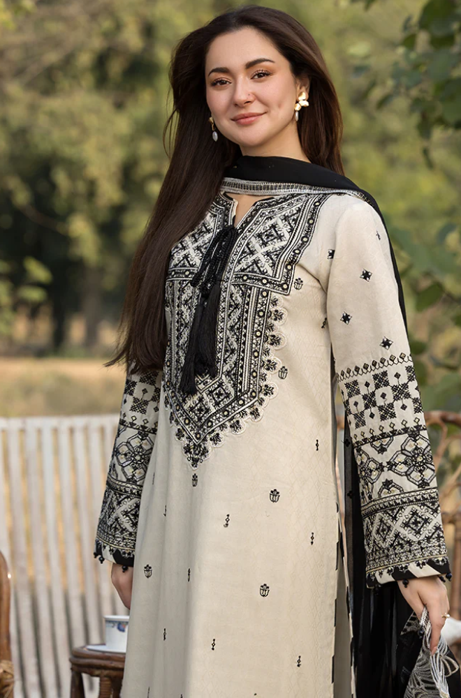 CF-5007 ASOFT PREMIUM  KHADR WOOL LUXURY KHADI NET SHAWL DRESS ChoiceFabrics