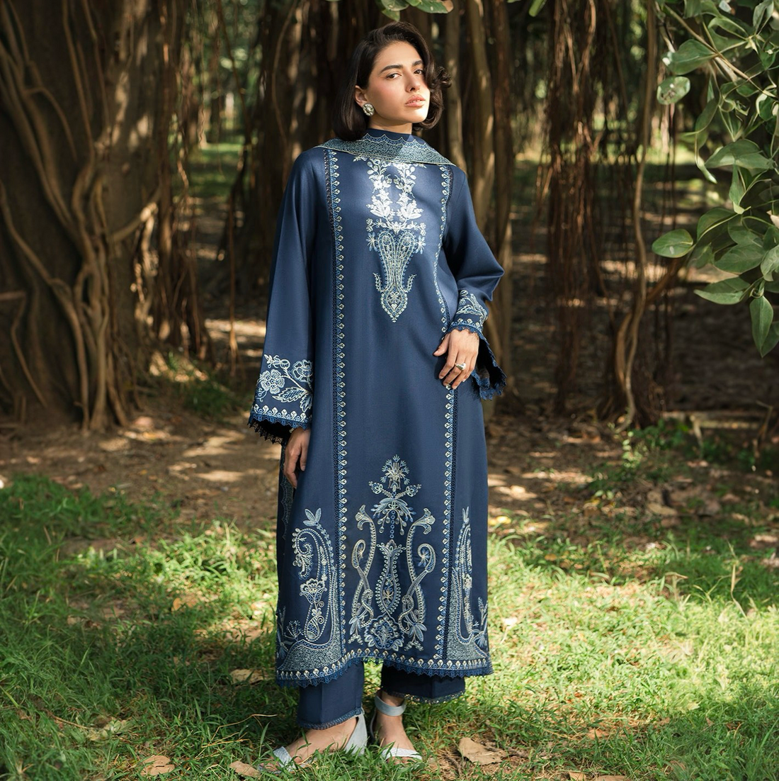CF-5013A BLACK SOFT PREMIUM  SOFT PREMIUMKHADR  WINTERS  DRESS KHADI NET SHAWL ChoiceFabrics